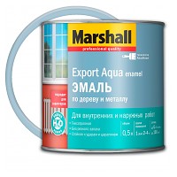 Эмаль Marshall Export Aqua белая полуматовая 0,5 л