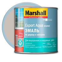 Эмаль Marshall Export Aqua светло-серая полуматовая 0,5 л
