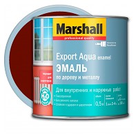 Эмаль Marshall Export Aqua темно- коричневая полуматовая 0,5 л