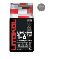 Затирка LITOCHROM 1-6 EVO LE 110 стальной серый (2 кг)